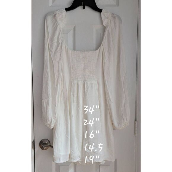 Aritzia Wilfred White Novella Dress 4 - Picture 3 of 11